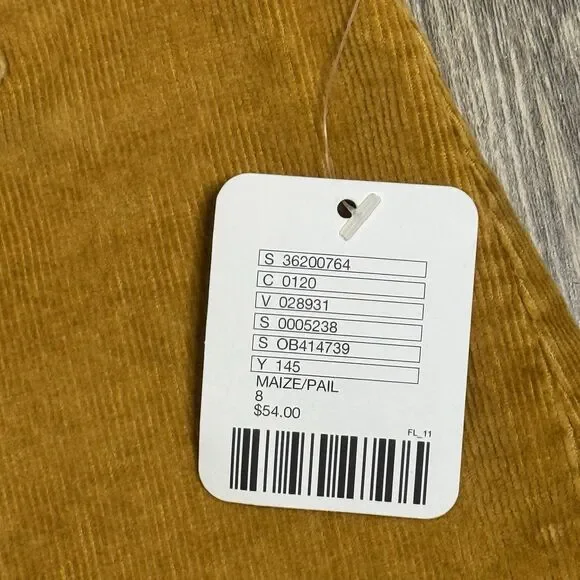 Urban Outfitters BDG Size Small Snap Front Mini Skirt A-Line Mustard Boho - Picture 2 of 10